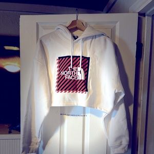 North Face Crop Hoodie Retro
